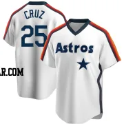 Jose Cruz Jr. Youth Houston Astros White Replica Home Cooperstown Collection Team Jersey