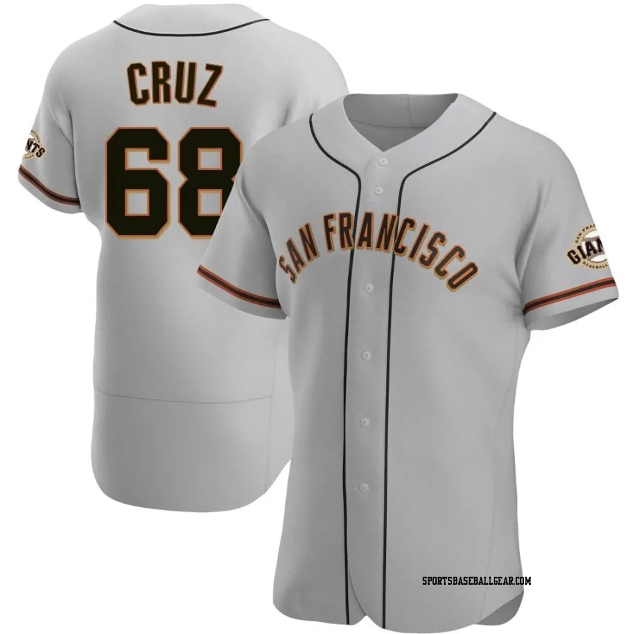 Jose Cruz Men's San Francisco Giants Gray Authentic Road Jersey