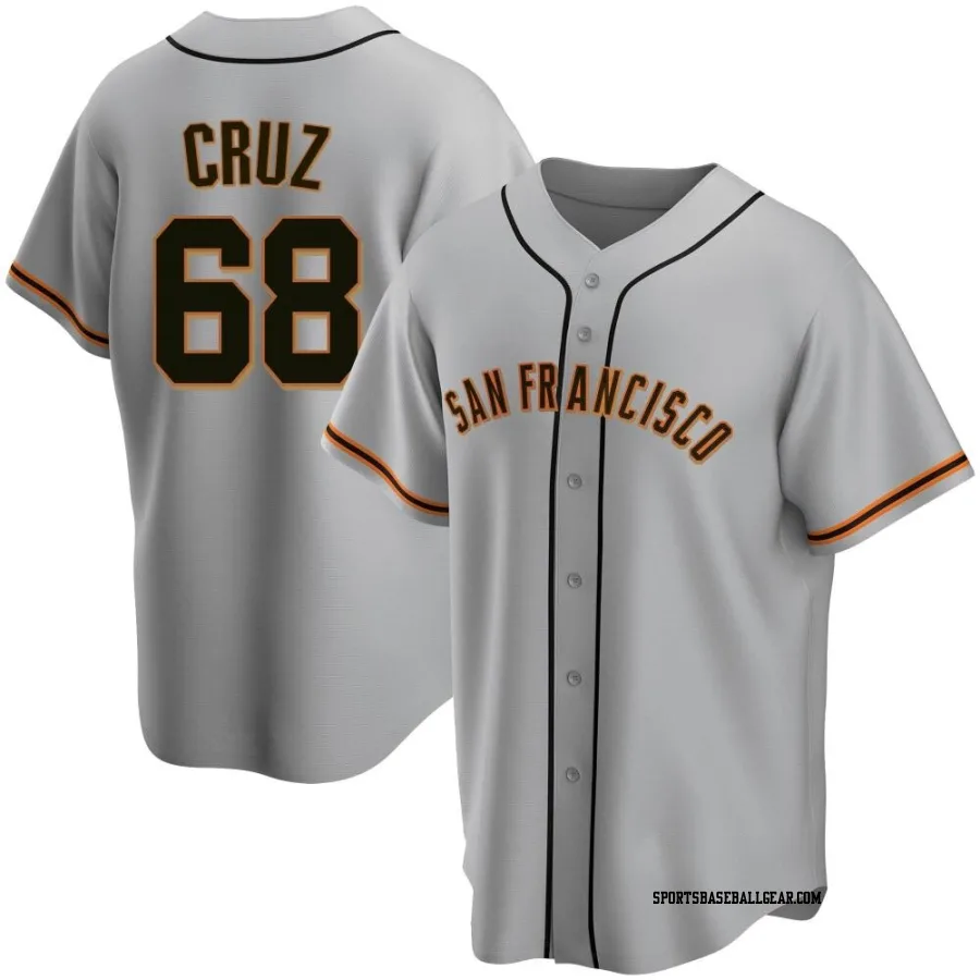Jose Cruz Men's San Francisco Giants Gray Replica Road Jersey