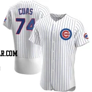 Jose Cuas Men's Chicago Cubs White Authentic Home Jersey
