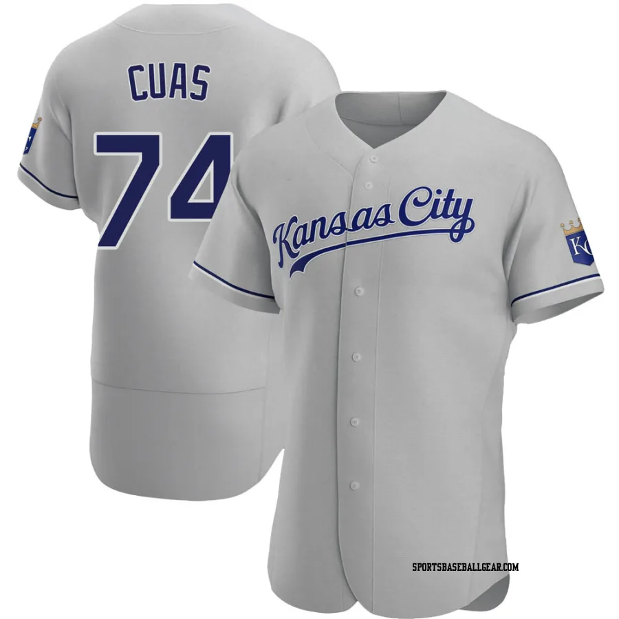 Jose Cuas Men's Kansas City Royals Gray Authentic Road Jersey