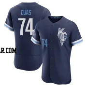Jose Cuas Men's Kansas City Royals Navy Authentic 2022 City Connect Jersey