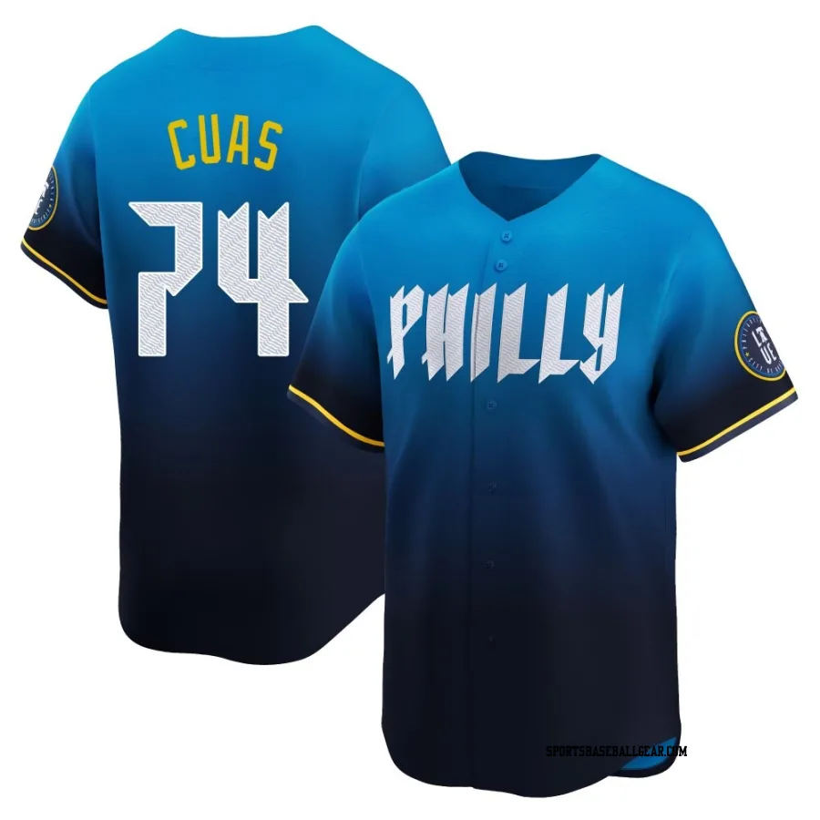 Jose Cuas Men's Philadelphia Phillies Blue Limited 2024 City Connect Jersey