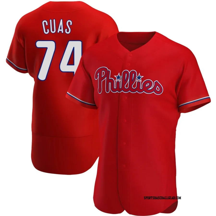 Jose Cuas Men's Philadelphia Phillies Red Authentic Alternate Jersey