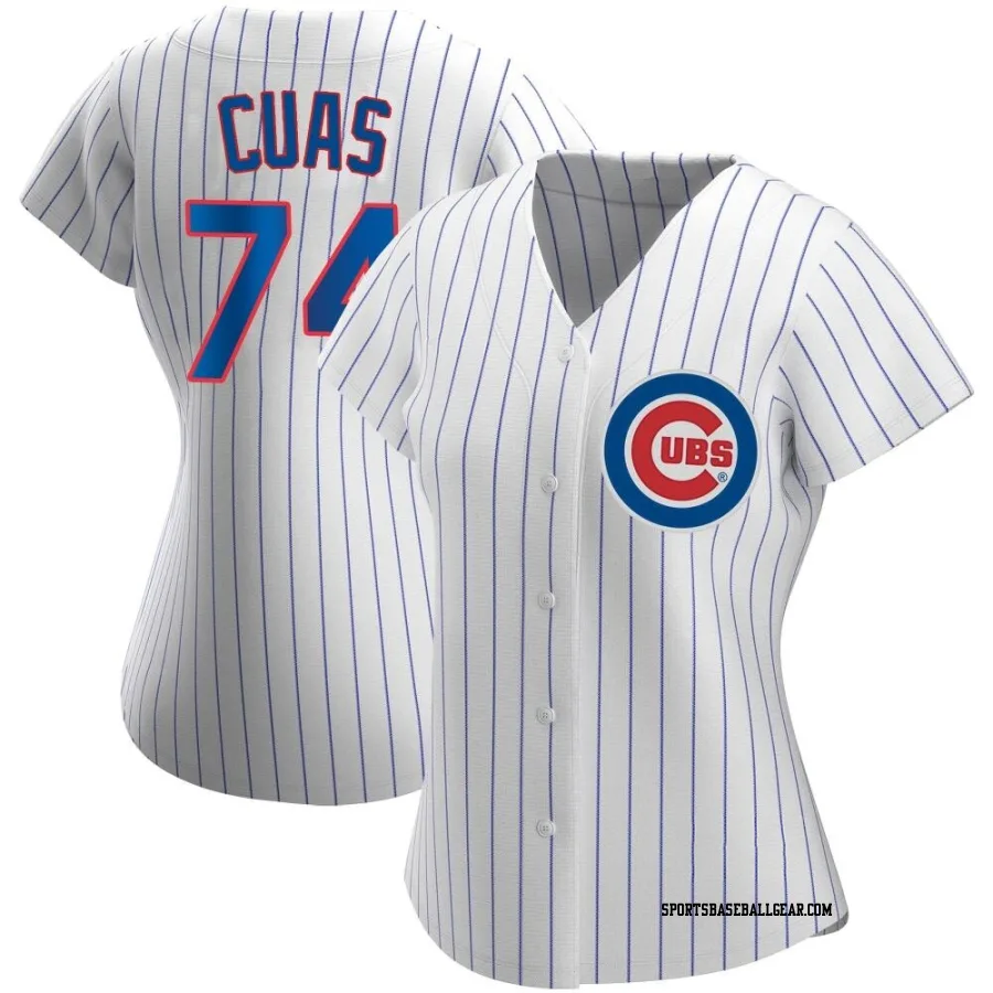 Jose Cuas Women's Chicago Cubs White Authentic Home Jersey