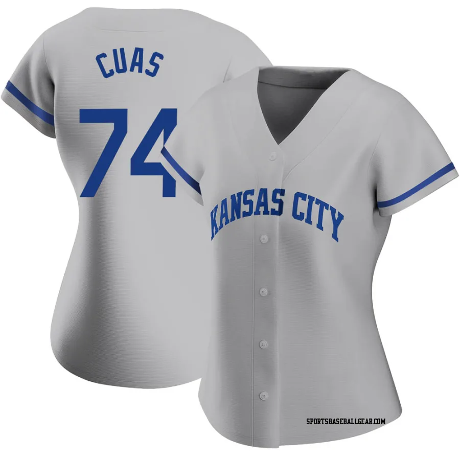 Jose Cuas Women's Kansas City Royals Gray Replica 2022 Road Jersey