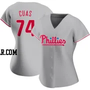 Jose Cuas Women's Philadelphia Phillies Gray Authentic Road Jersey