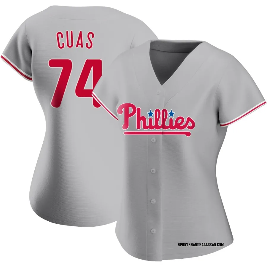 Jose Cuas Women's Philadelphia Phillies Gray Replica Road Jersey