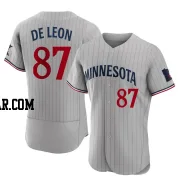 Jose De Leon Men's Minnesota Twins Gray Authentic Road Jersey