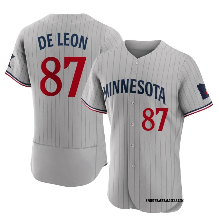 Jose De Leon Men's Minnesota Twins Gray Authentic Road Jersey