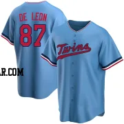 Jose De Leon Men's Minnesota Twins Light Blue Replica Alternate Jersey