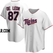 Jose De Leon Men's Minnesota Twins White Replica Home Jersey