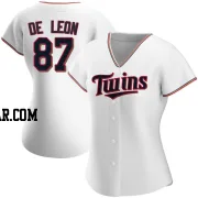 Jose De Leon Women's Minnesota Twins White Replica Home Jersey