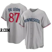 Jose De Leon Youth Minnesota Twins Gray Replica Road Jersey