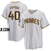 Jose Espada Youth San Diego Padres White Replica 2024 World Tour Seoul Series Home Jersey