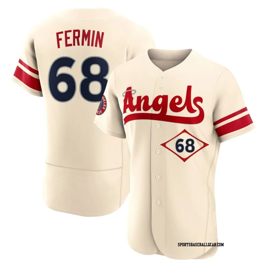 Jose Fermin Men's Los Angeles Angels Cream Authentic 2022 City Connect Jersey