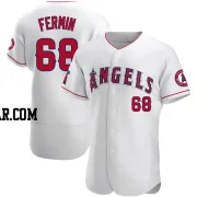 Jose Fermin Men's Los Angeles Angels White Authentic Jersey