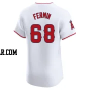 Jose Fermin Men's Los Angeles Angels White Elite Home Jersey