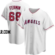 Jose Fermin Men's Los Angeles Angels White Replica Home Jersey