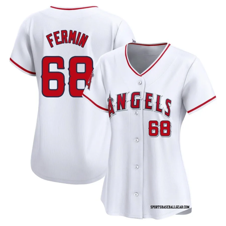 Jose Fermin Women's Los Angeles Angels White Limited Home Jersey