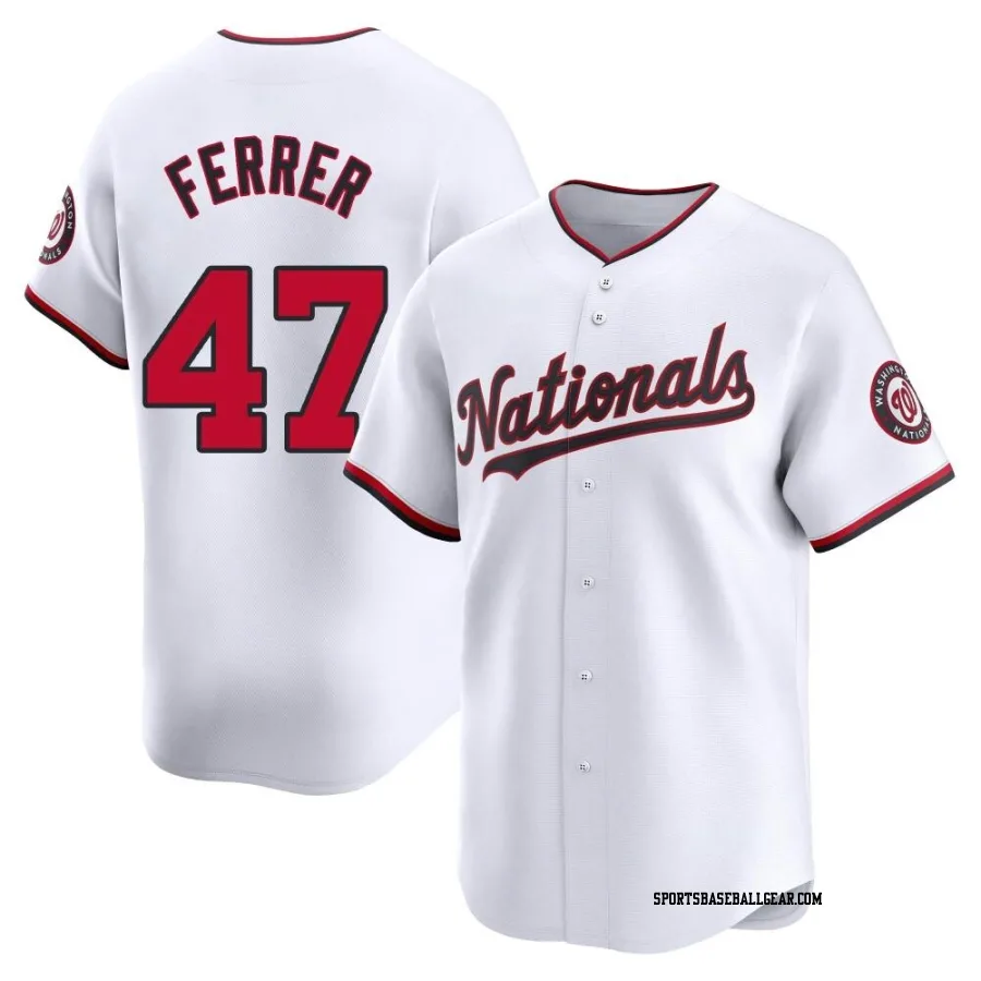 Jose Ferrer Men's Washington Nationals White Limited Home Jersey