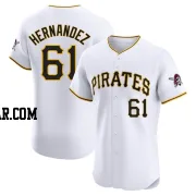 Jose Hernandez Men's Pittsburgh Pirates White Elite Home Jersey