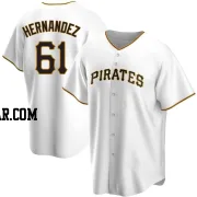 Jose Hernandez Men's Pittsburgh Pirates White Replica Home Jersey