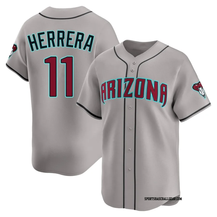 Jose Herrera Youth Arizona Diamondbacks Gray Limited Alternate Jersey
