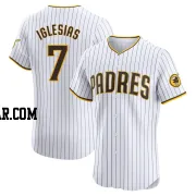 Jose Iglesias Men's San Diego Padres White Elite Home Jersey