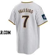 Jose Iglesias Men's San Diego Padres White Replica 2024 World Tour Seoul Series Home Jersey