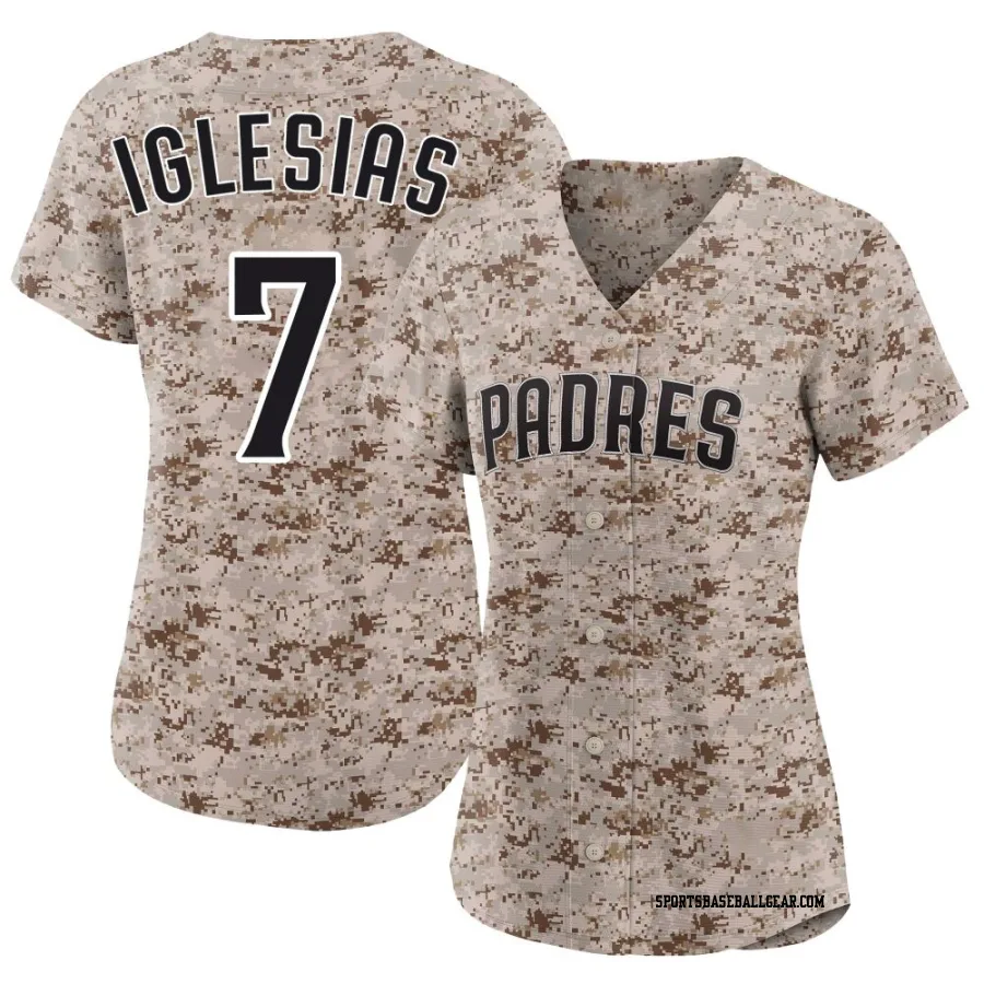 Jose Iglesias Women's San Diego Padres Camo Limited 2nd Alternate Jersey