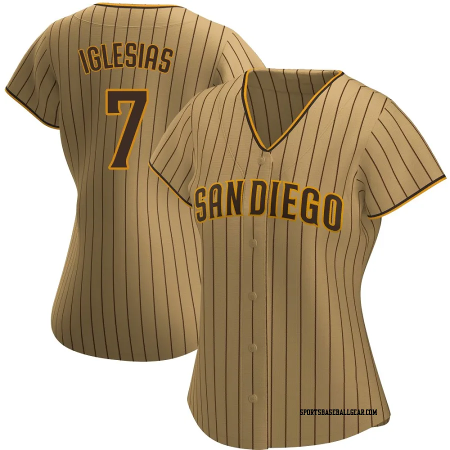 Jose Iglesias Women's San Diego Padres Tan/Brown Replica Alternate Jersey