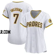 Jose Iglesias Women's San Diego Padres White Limited Home Jersey