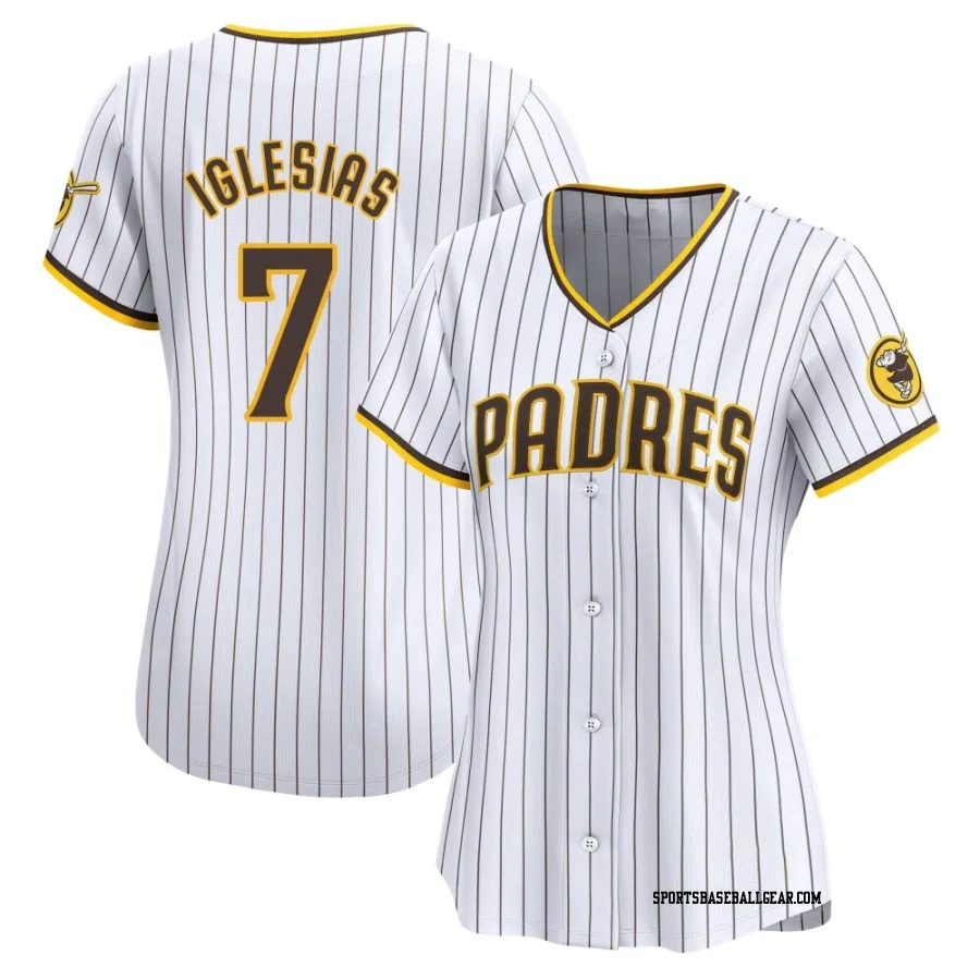 Jose Iglesias Women's San Diego Padres White Limited Home Jersey