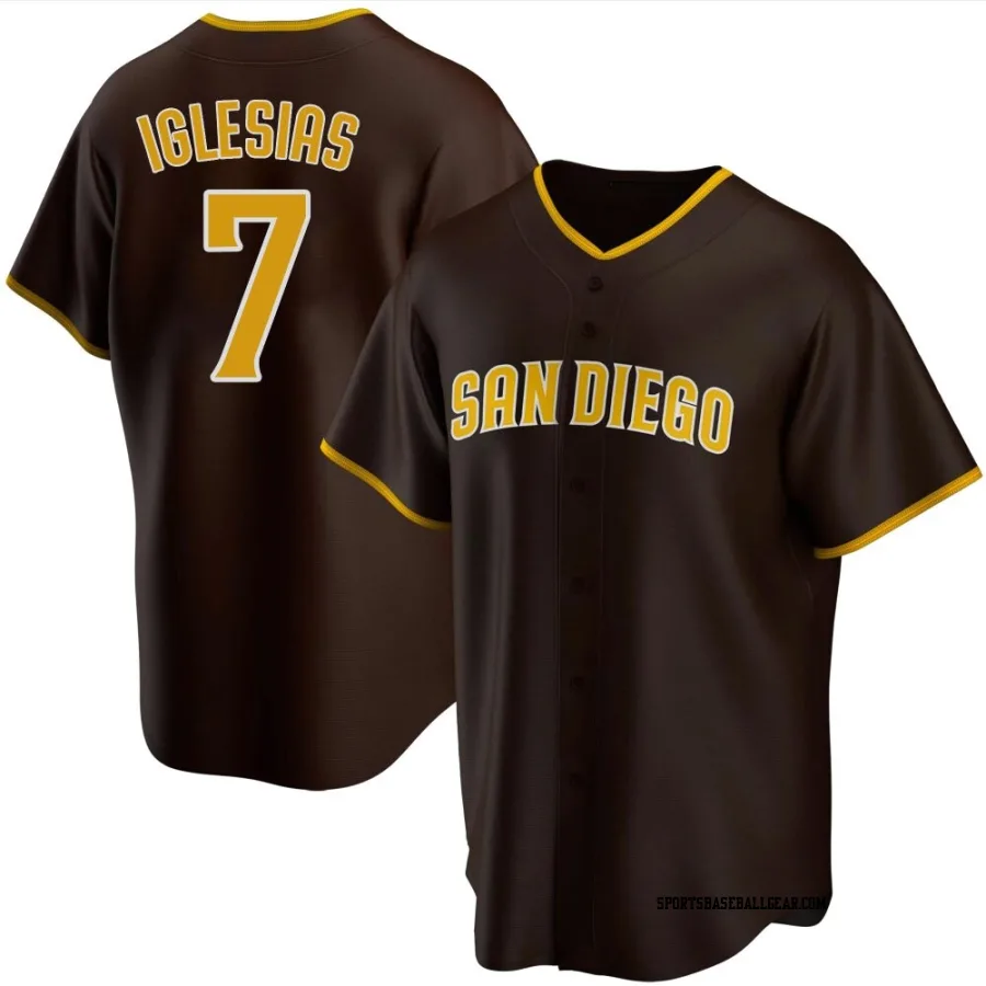 Jose Iglesias Youth San Diego Padres Brown Replica Road Jersey