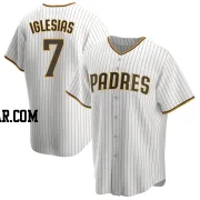 Jose Iglesias Youth San Diego Padres White/Brown Replica Home Jersey