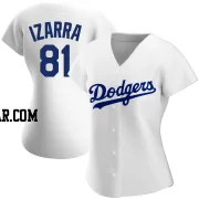Jose Izarra Women's Los Angeles Dodgers White Authentic Home Jersey