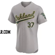 Jose Leclerc Men's Oakland Athletics Gray Elite Road Jersey