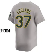 Jose Leclerc Men's Oakland Athletics Gray Limited Away Jersey