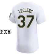 Jose Leclerc Men's Oakland Athletics White Elite Home Jersey