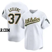 Jose Leclerc Men's Oakland Athletics White Limited Home Jersey