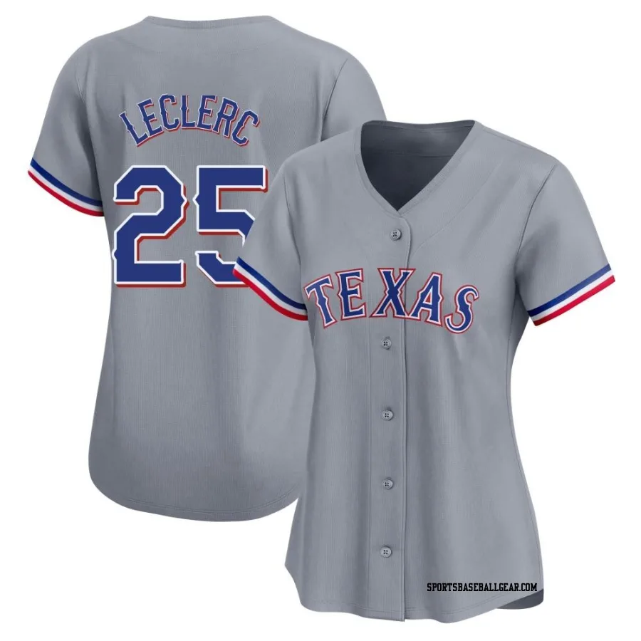 Jose Leclerc Women's Texas Rangers Gray Limited Away Jersey