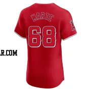 Jose Marte Men's Los Angeles Angels Red Elite Alternate Jersey