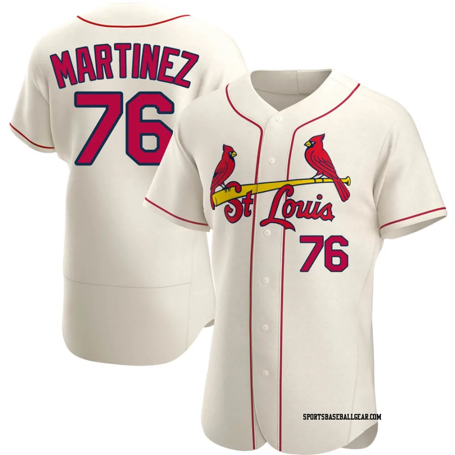 Jose Martinez Men's St. Louis Cardinals Cream Authentic Alternate Jersey
