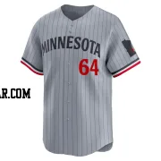 Jose Miranda Men's Minnesota Twins Gray Limited Road Jersey