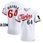 Jose Miranda Men's Minnesota Twins White Elite Home Jersey