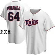 Jose Miranda Men's Minnesota Twins White Replica Home Jersey