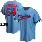 Jose Miranda Youth Minnesota Twins Light Blue Replica Alternate Jersey