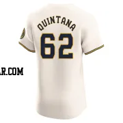 Jose Quintana Men's Milwaukee Brewers Cream Elite Home Jersey
