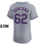 Jose Quintana Men's New York Mets Gray Elite Road Jersey